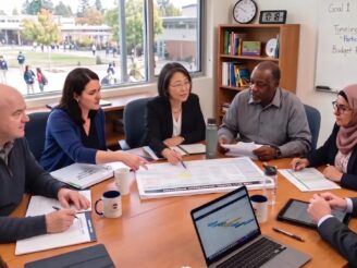 EduVision staff on a meeting